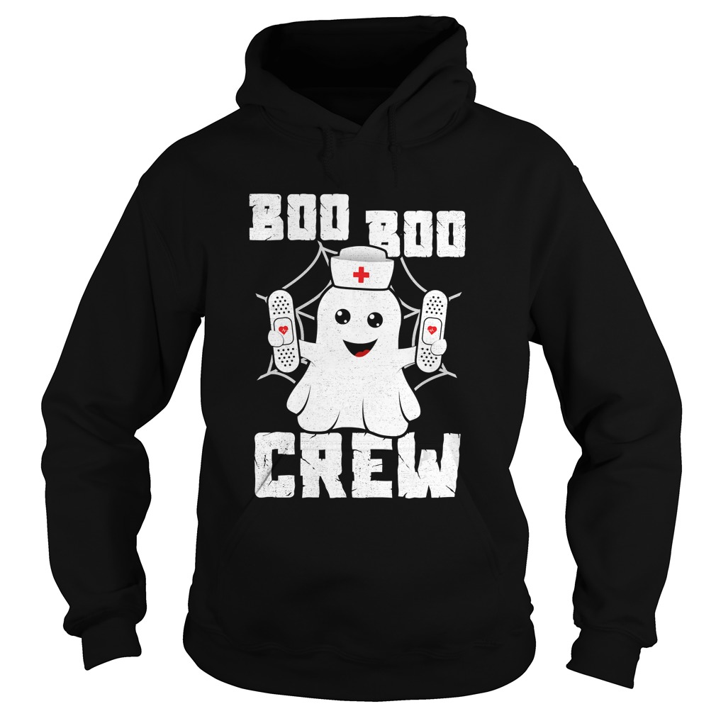 Boo Boo Crew Shirt Ghost Nurse Costume Girls Funny Halloween TShirt Hoodie