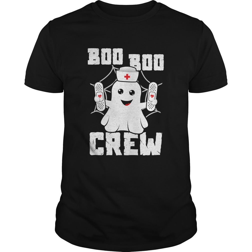 Boo Boo Crew Shirt Ghost Nurse Costume Girls Funny Halloween TShirt