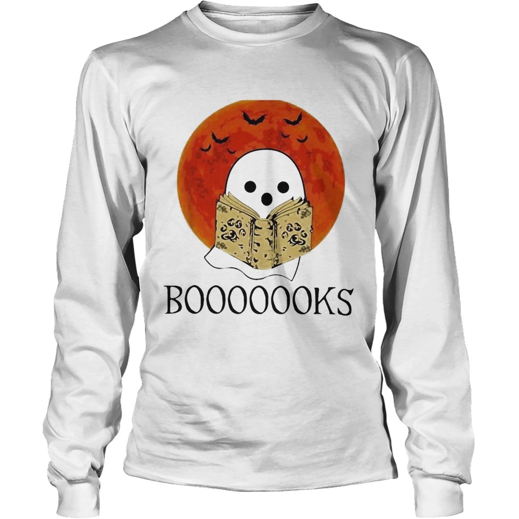 Booooks Ghost reading books Halloween LongSleeve