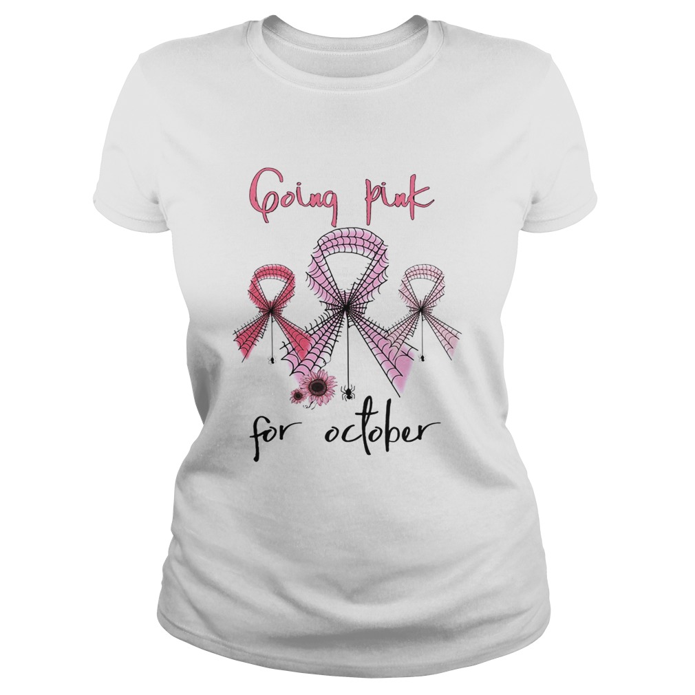 Breast cancer going pink for October shirt - Trend Tee Shirts Store