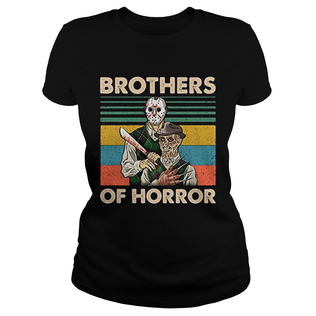 Brothers of Horror Jason Voorhees and Freddy Krueger vintage Classic Ladies