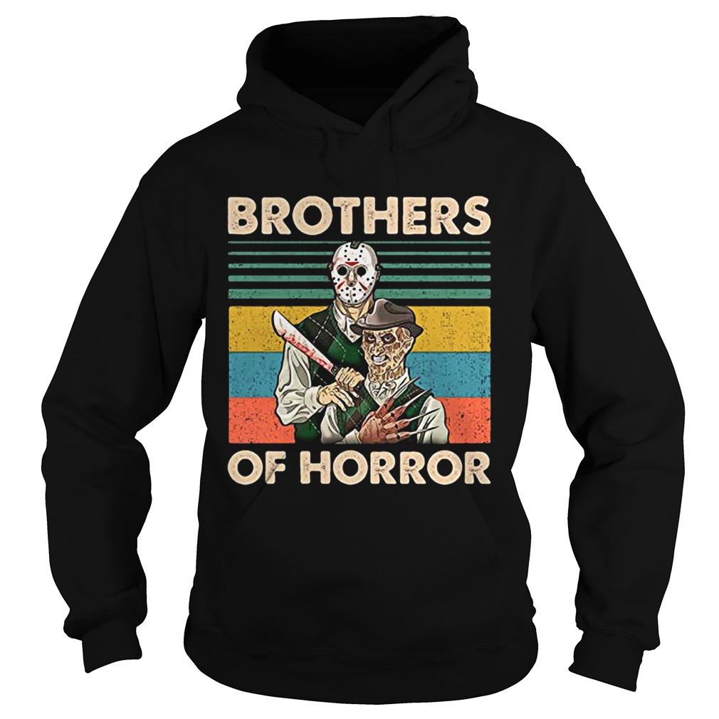Brothers of Horror Jason Voorhees and Freddy Krueger vintage Hoodie