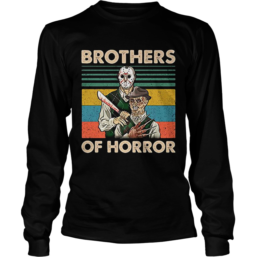 Brothers of Horror Jason Voorhees and Freddy Krueger vintage LongSleeve