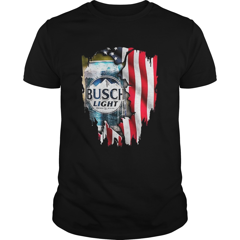 Busch Light beer American flag shirt