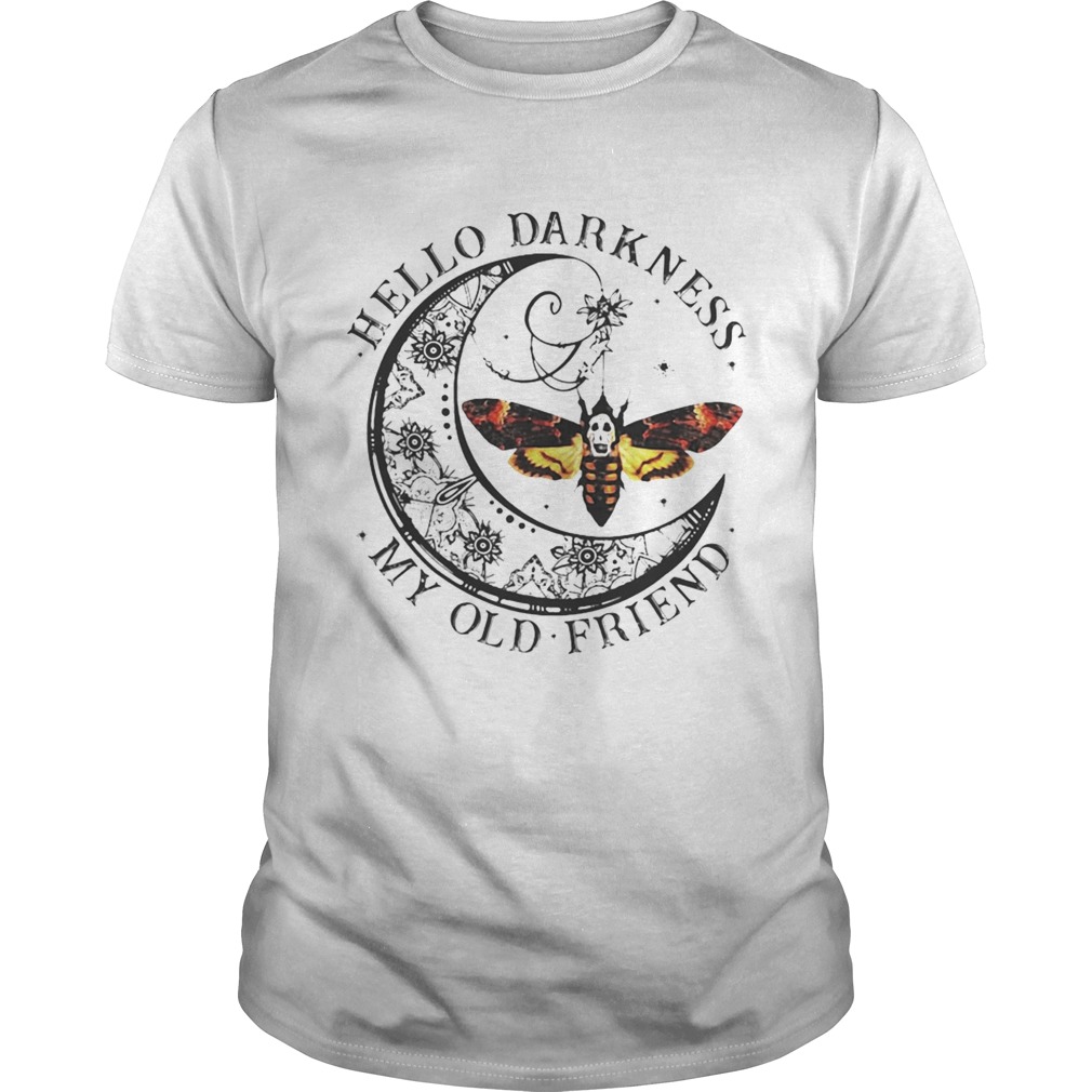 Butterfly hello darkness my old friend shirt