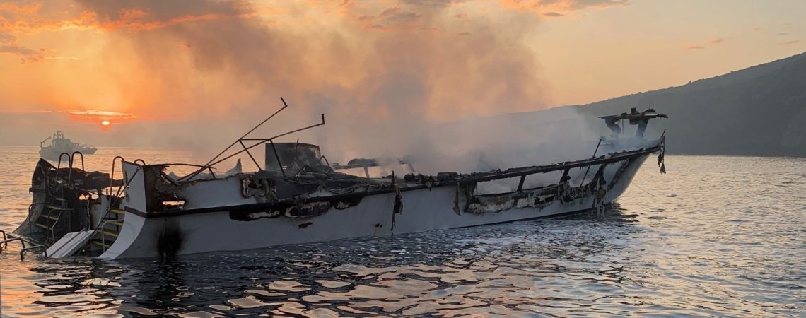 California boat fire: 8 dead at least 26 missing as officials prepare for the worst