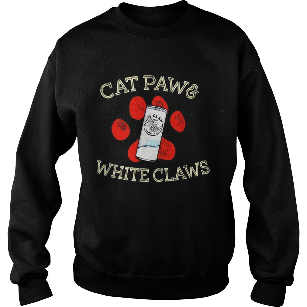 Cat paws and White Claws Sweatshirt