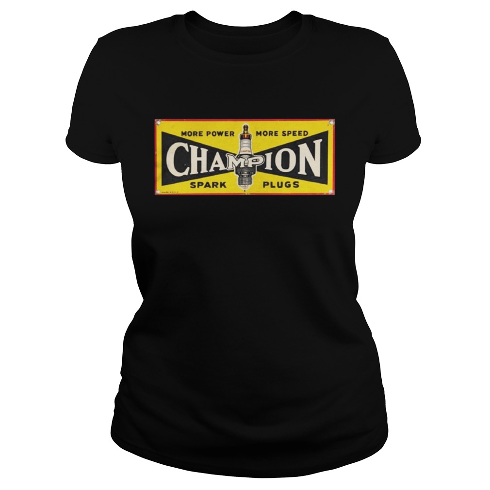 Champion Spark Plugs Shirt Classic Ladies