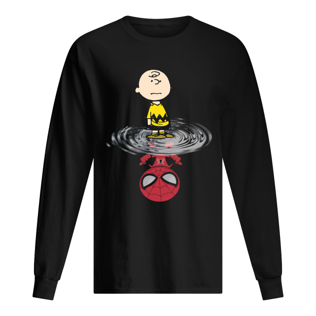 Charlie Brown and Spider-man Long Sleeved T-shirt 
