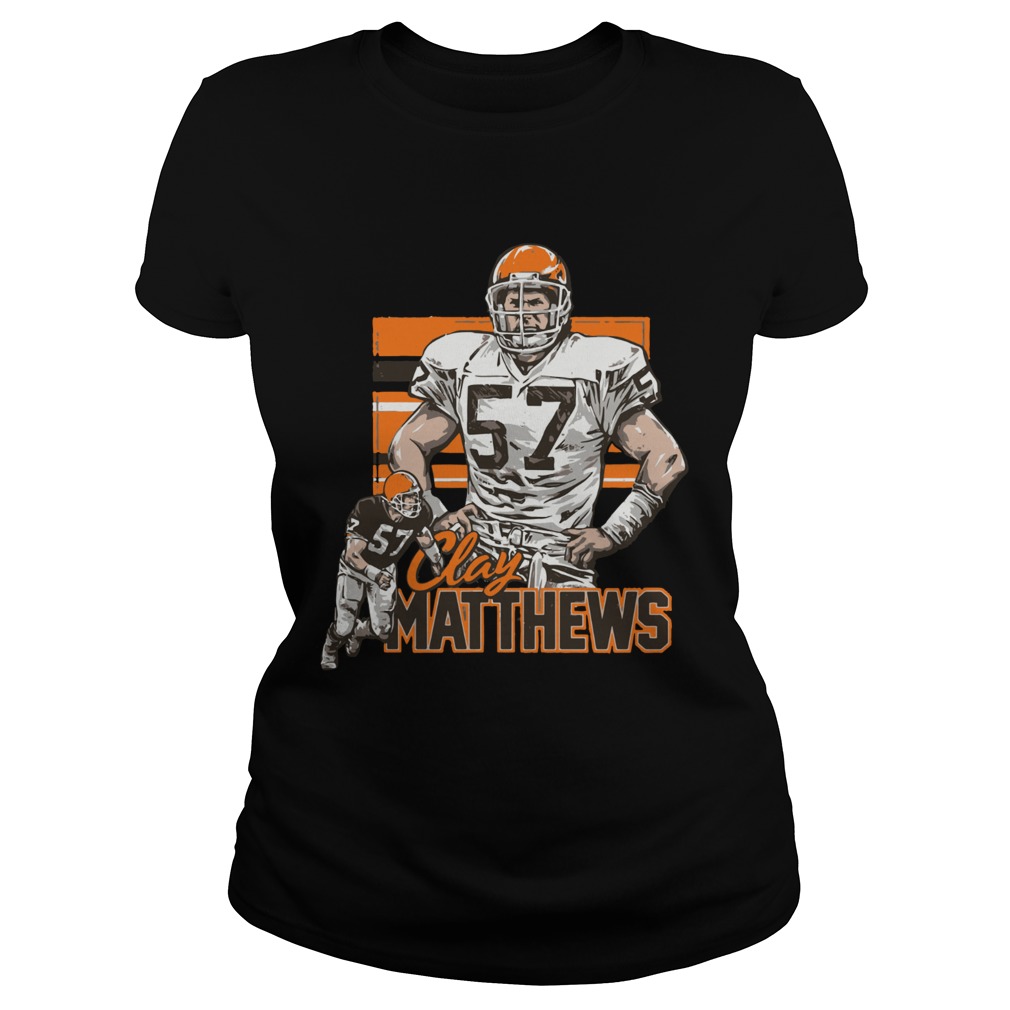Clay Matthews Cleveland Browns Vintage Shirt Classic Ladies