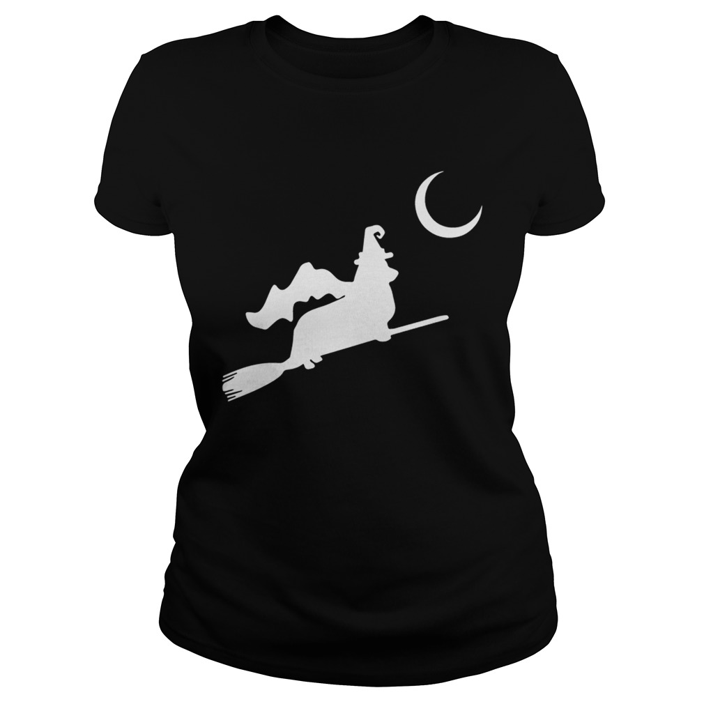 Corgi Witch Flying Silhouette Classic Ladies