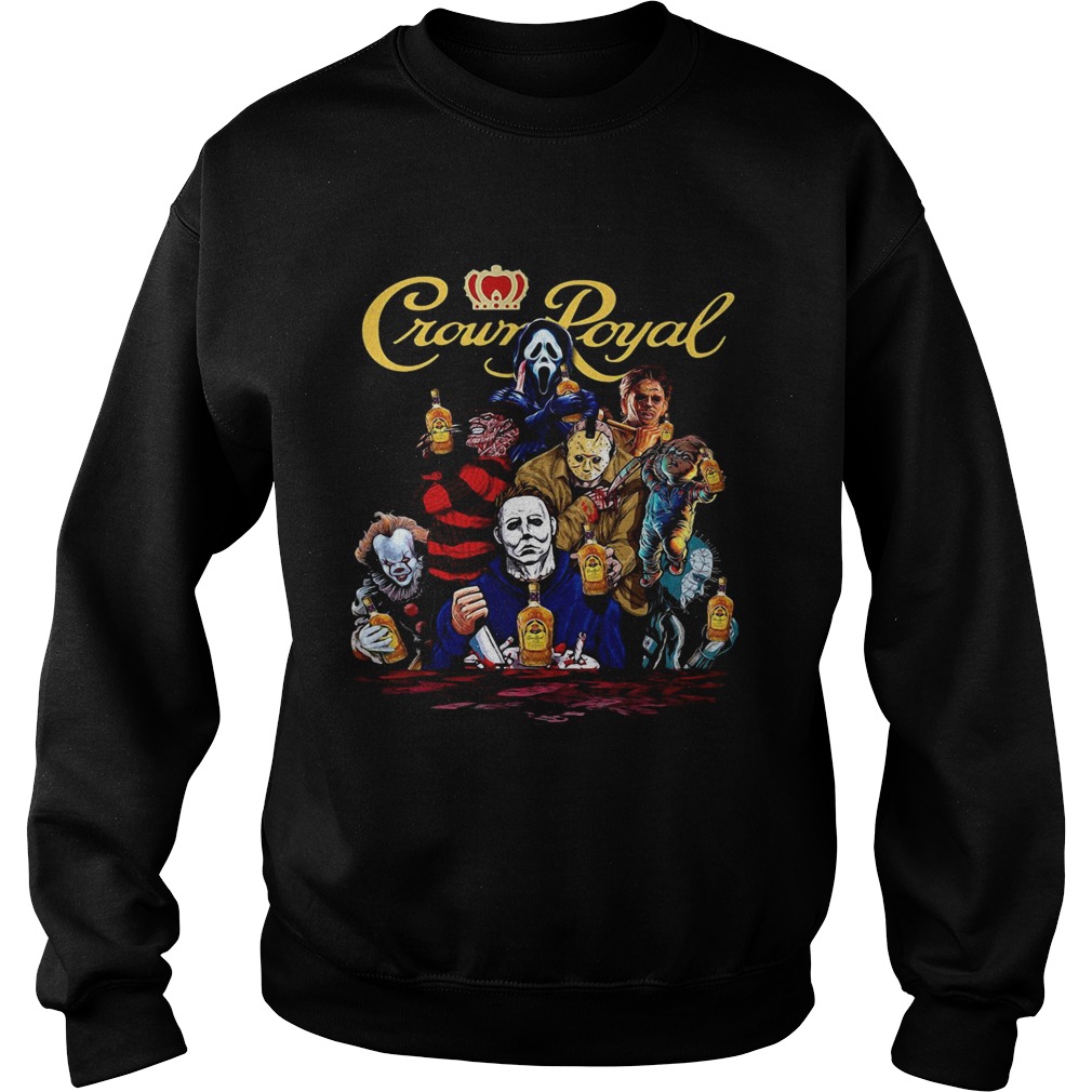 Crown Royal Horror characters Sweatshirt