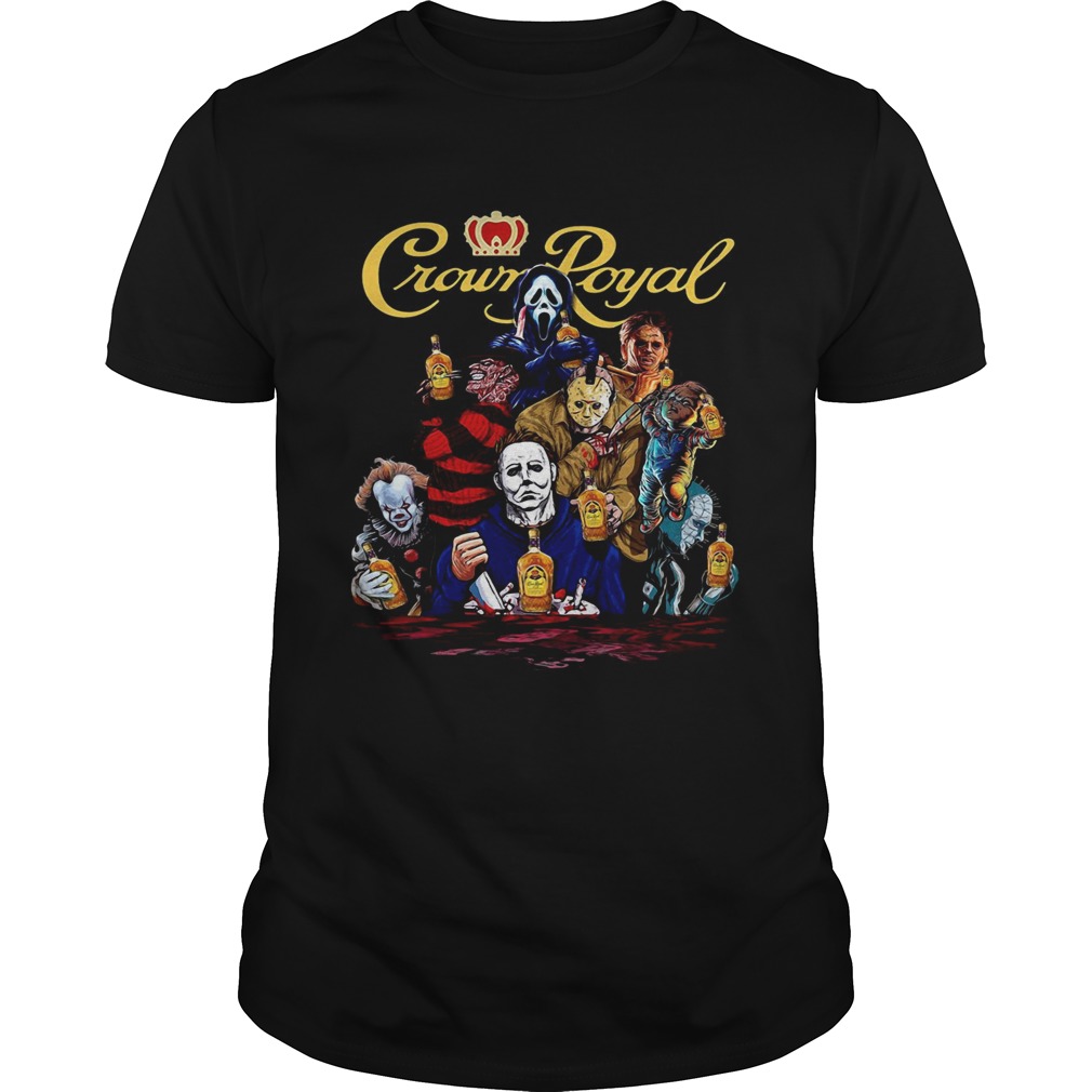 Crown Royal Horror characters shirt