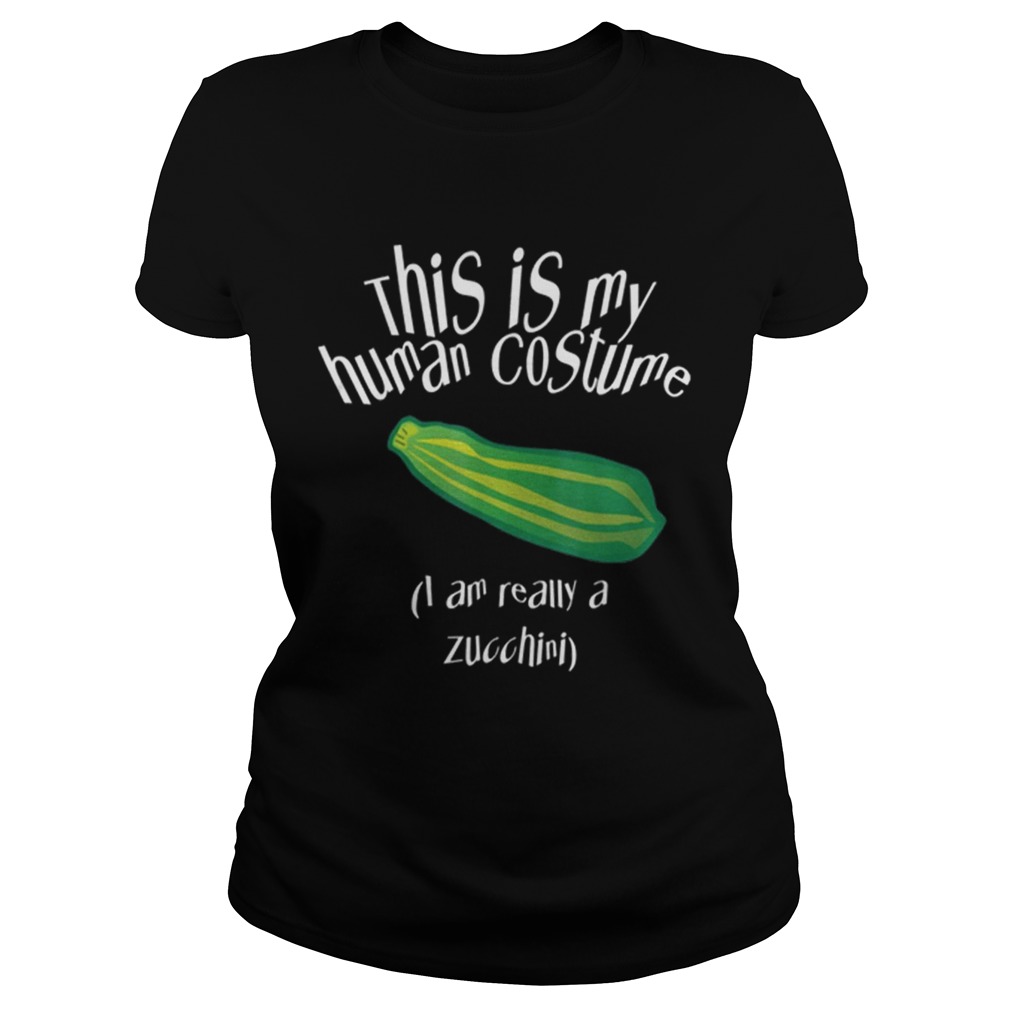 Cute Zucchini Halloween Easy Lazy Costume Scary Party Classic Ladies