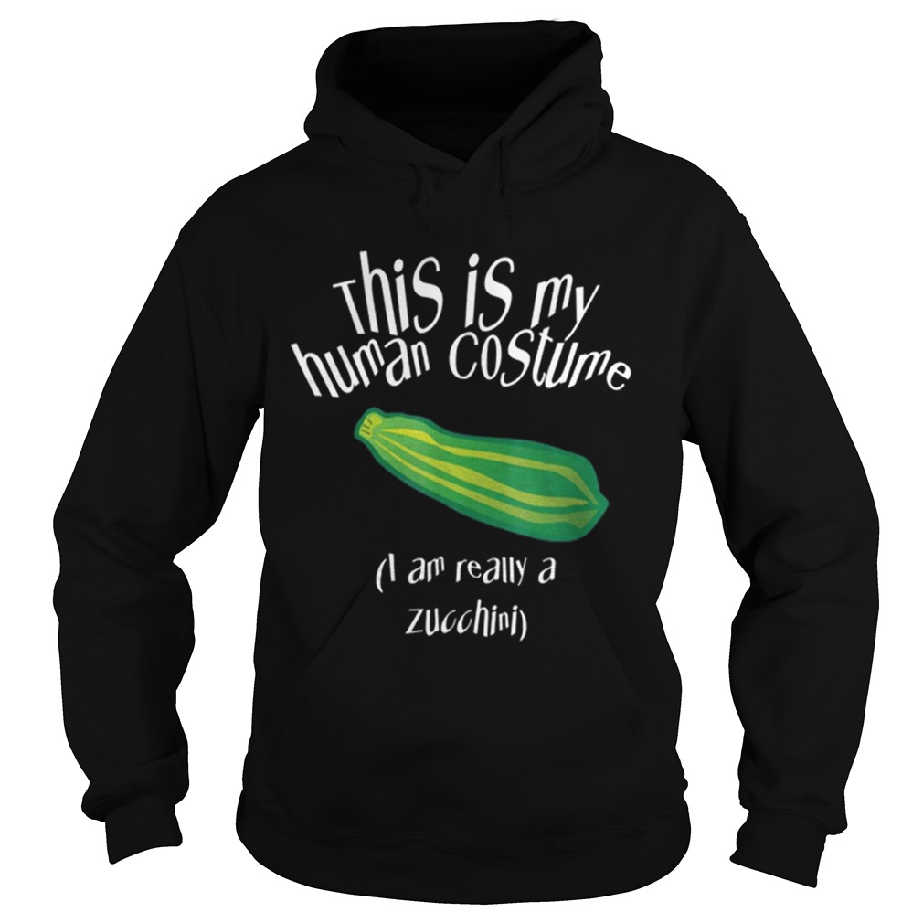 Cute Zucchini Halloween Easy Lazy Costume Scary Party Hoodie