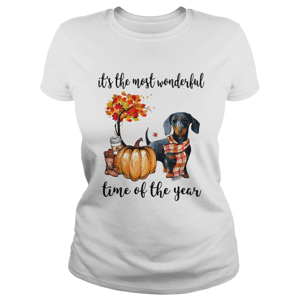Dachshund its the most wonderful time of the year Classic Ladies