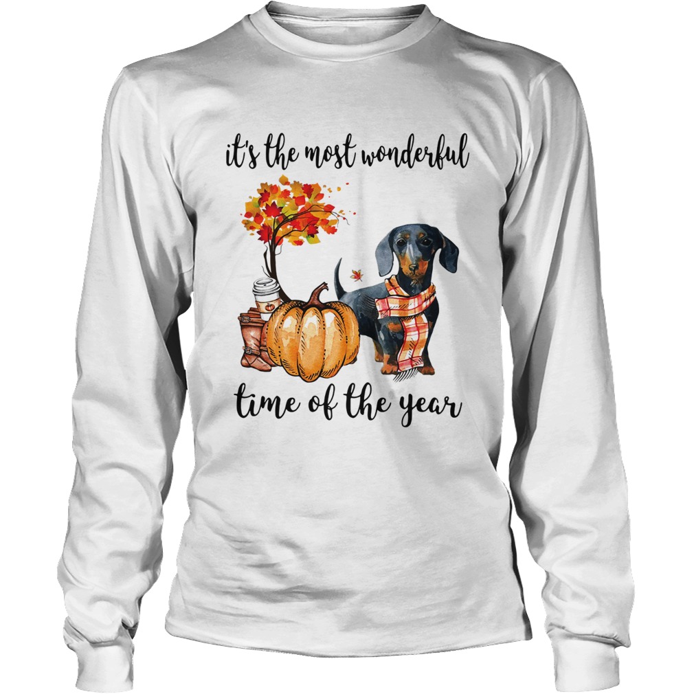 Dachshund its the most wonderful time of the year LongSleeve
