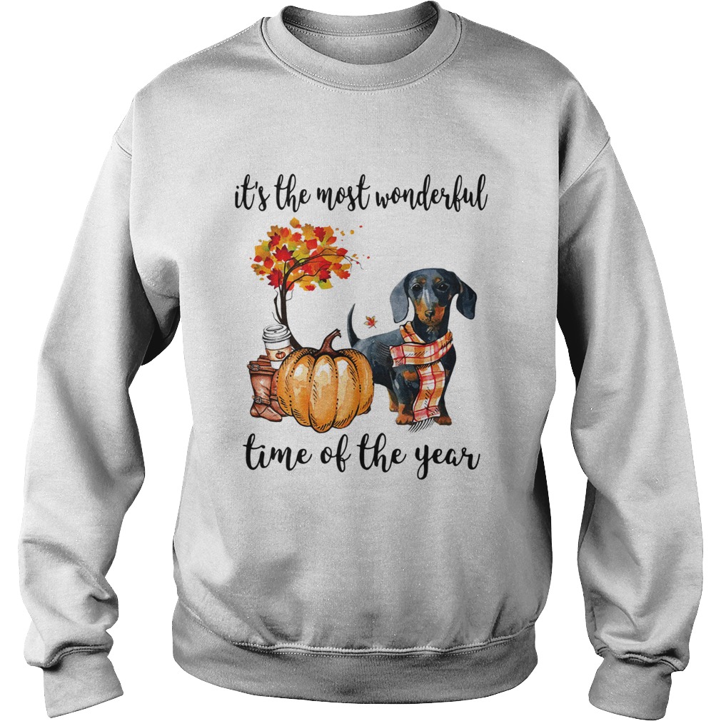 Dachshund its the most wonderful time of the year Sweatshirt