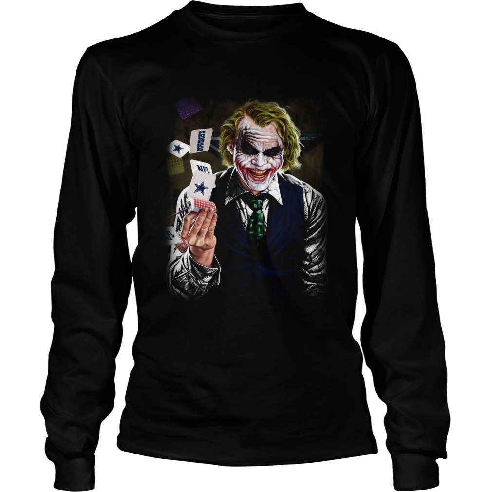 Dallas Cowboys Joker Poker Shirt LongSleeve