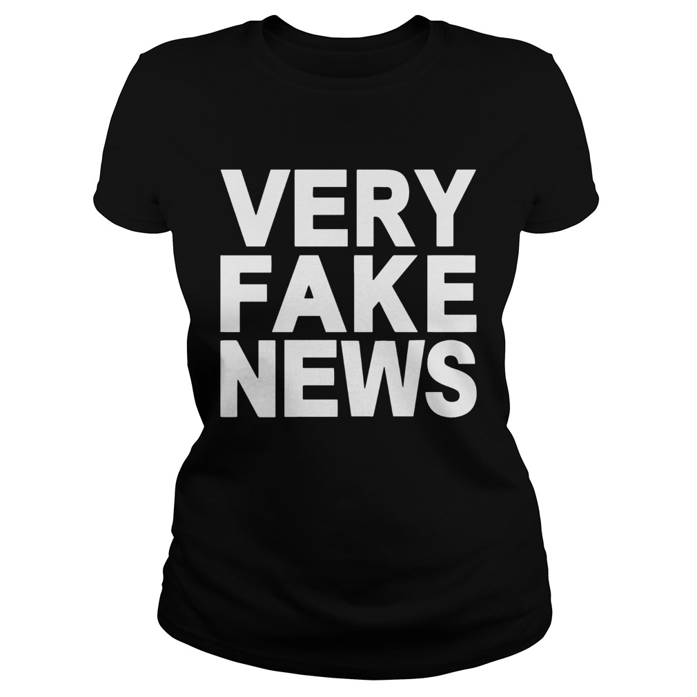 Donald Trump Jr Very Fake News Shirt Classic Ladies