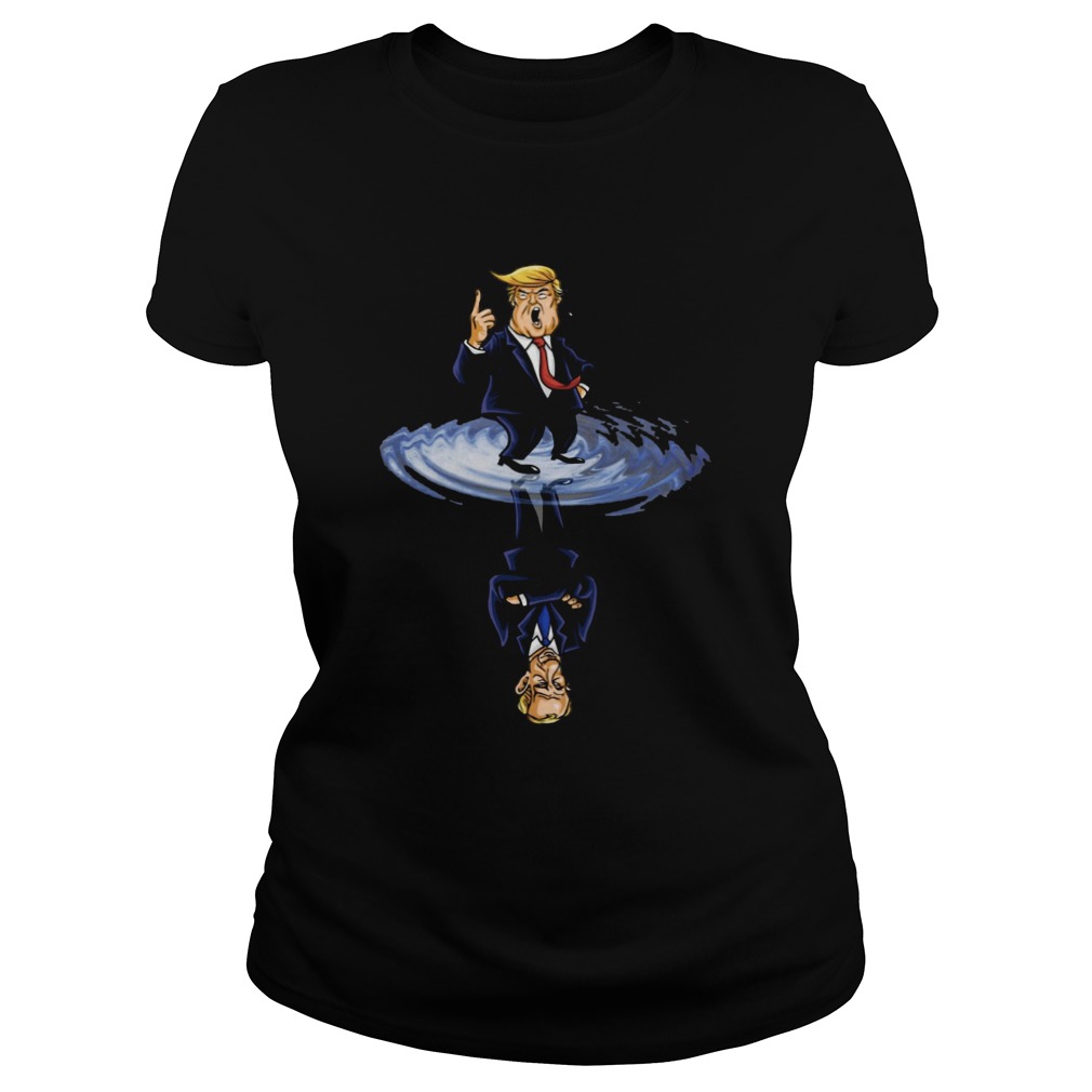 Donald Trump water reflection Classic Ladies