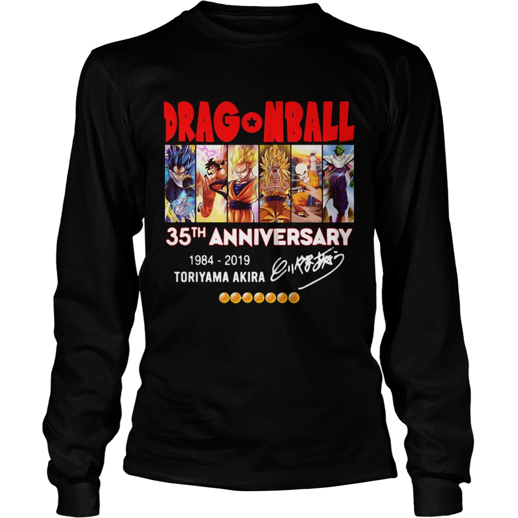 Dragon Ball 35th anniversary 1984 2019 Toriyama akira LongSleeve