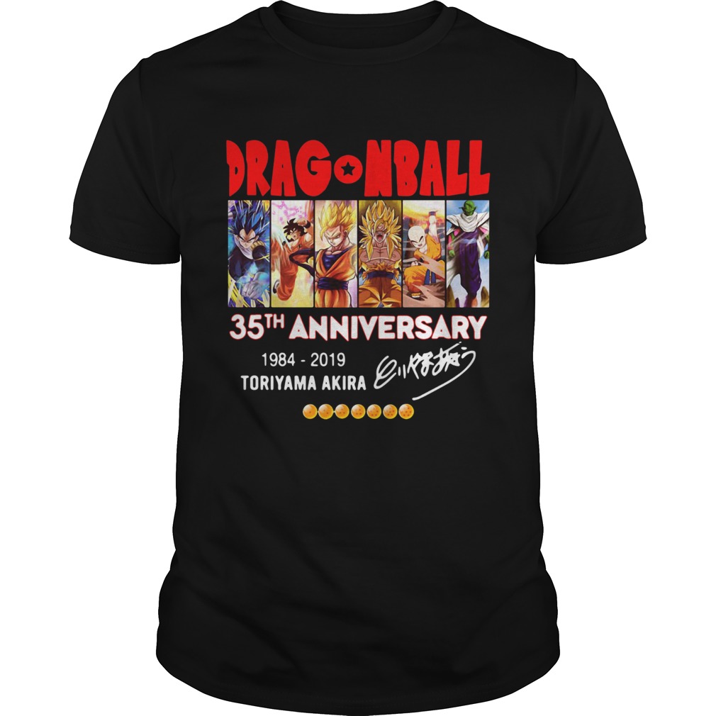 Dragon Ball 35th anniversary 1984 2019 Toriyama akira shirt