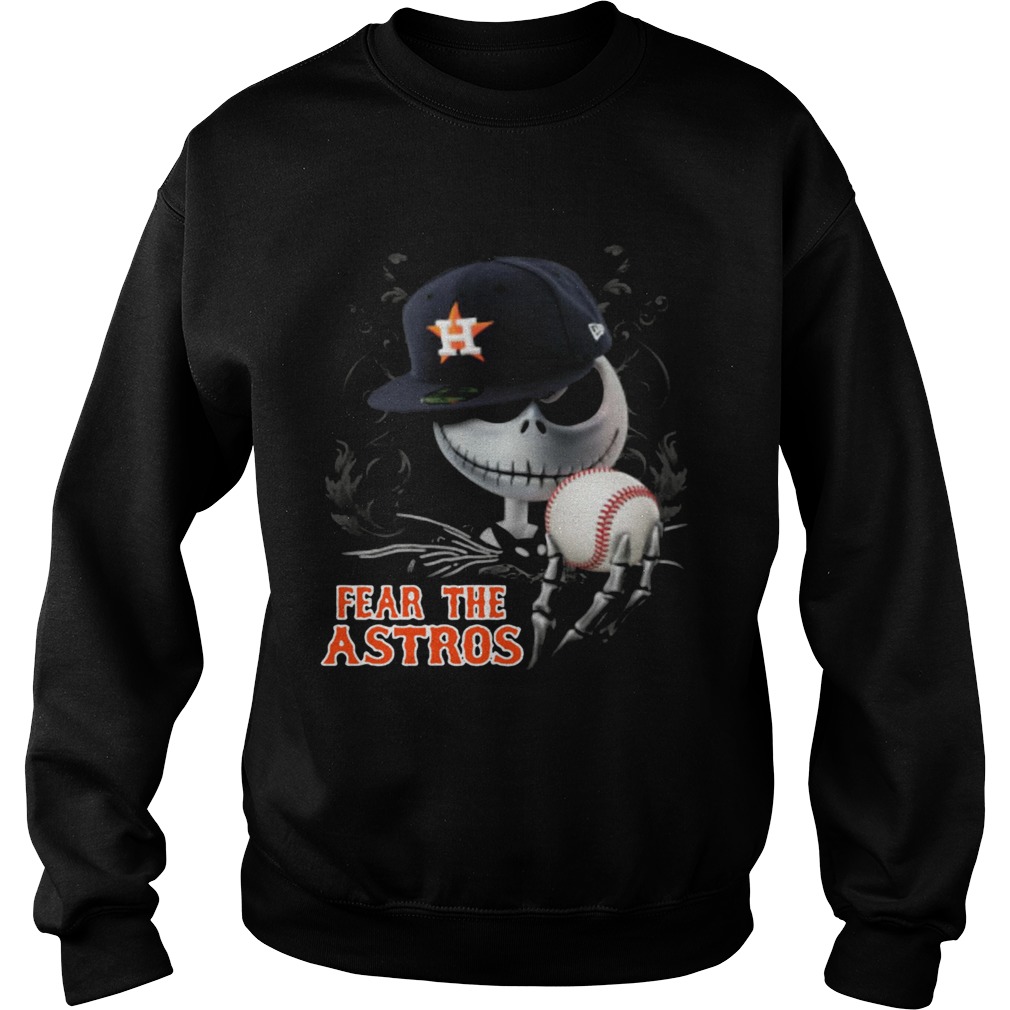 Fear the Astros Jack Skellington Ball Halloween Sweatshirt