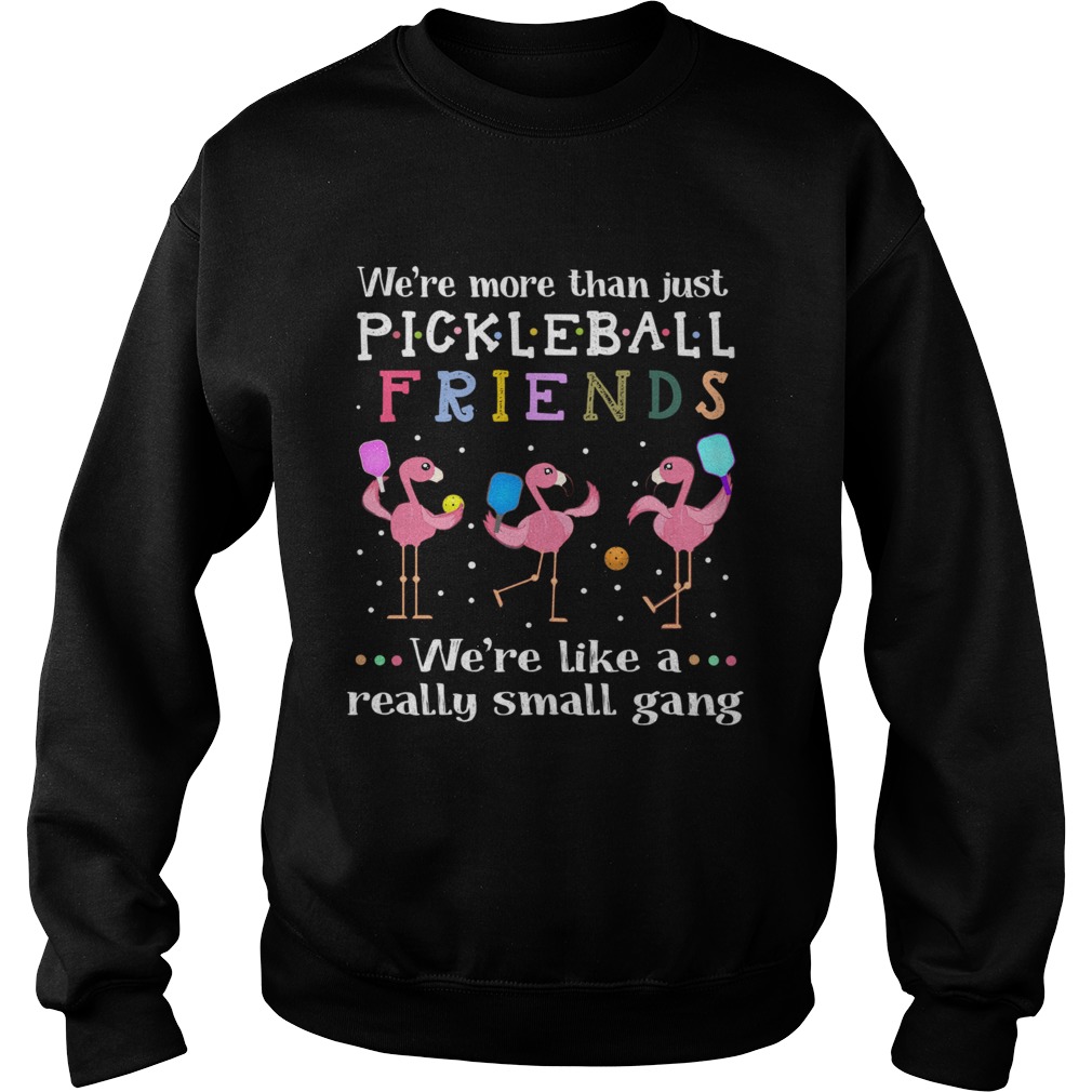 Flamingos were more than just pickleball Friends were like a really small gang Sweatshirt