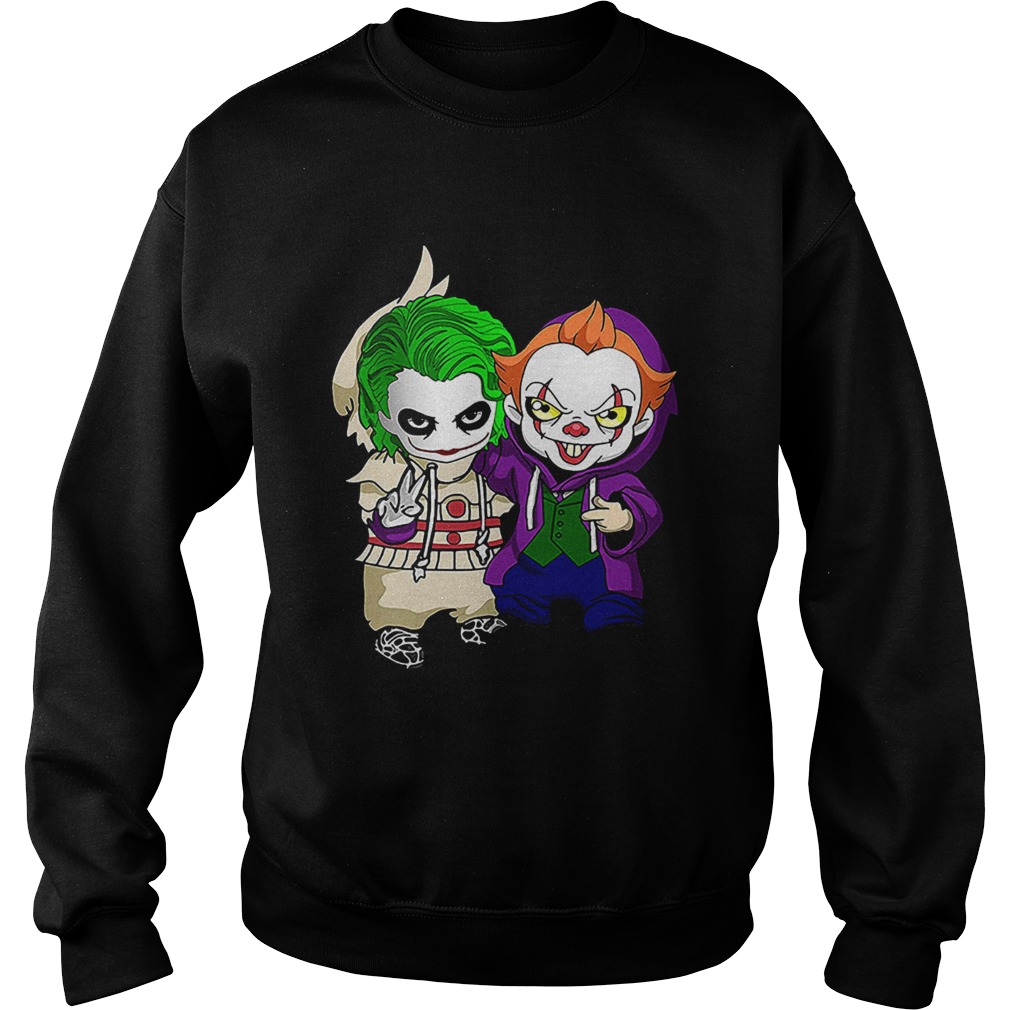 Friends Joker and Pennywise funny costume Sweatshirt