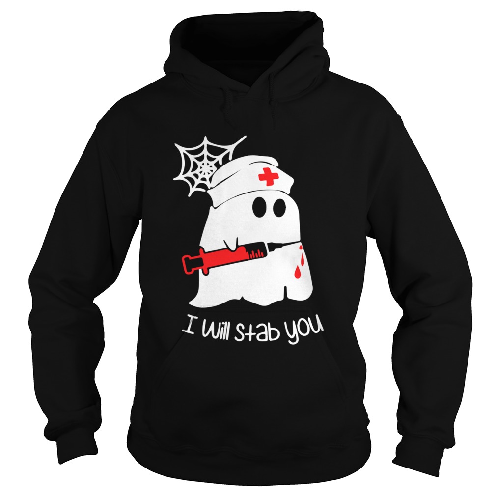 Ghost boo I will stab you Hoodie