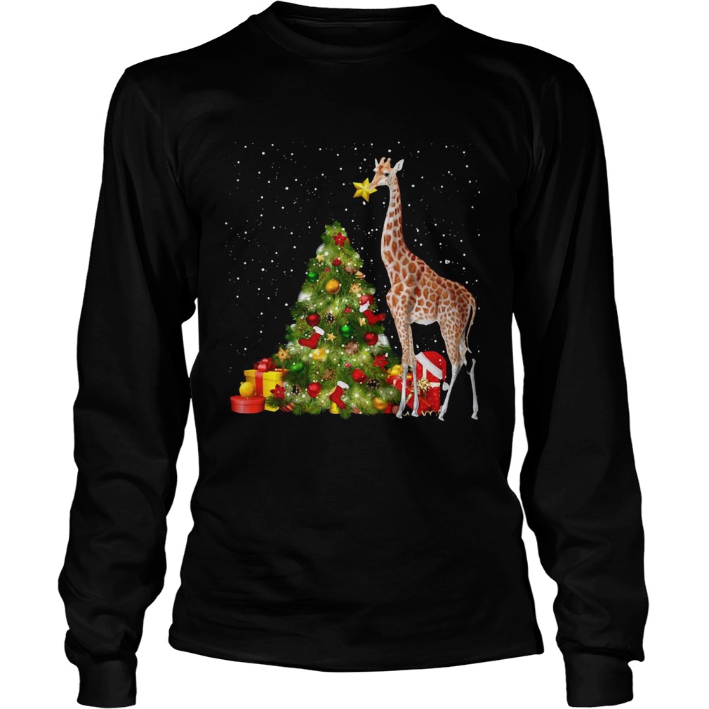 Giraffe and Christmas tree LongSleeve