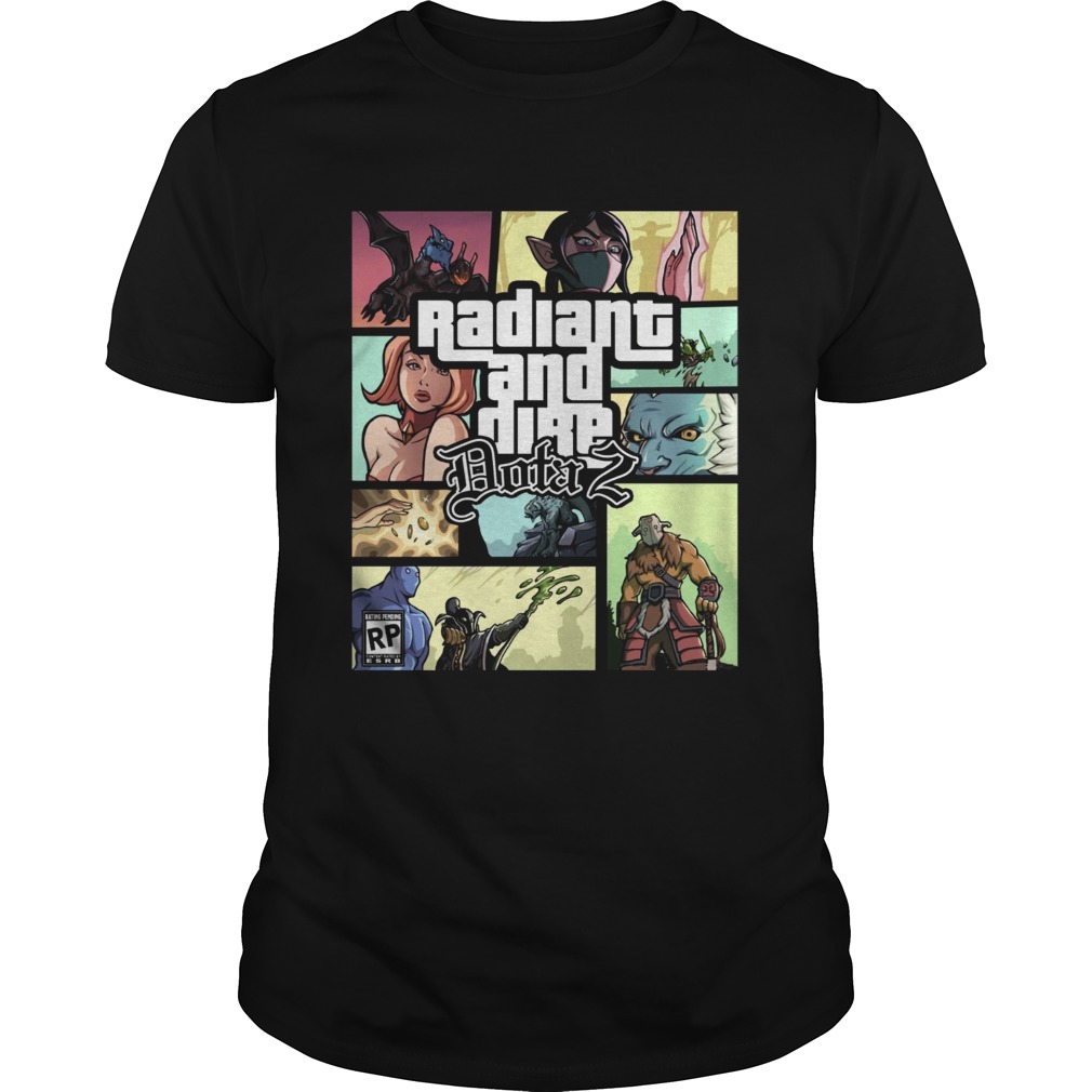 Grand Theft Radiant and Dire Dota 2 shirt