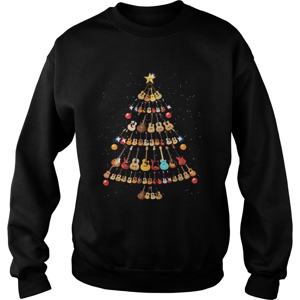 Guitar lovers Christmas tree Sweatshirt