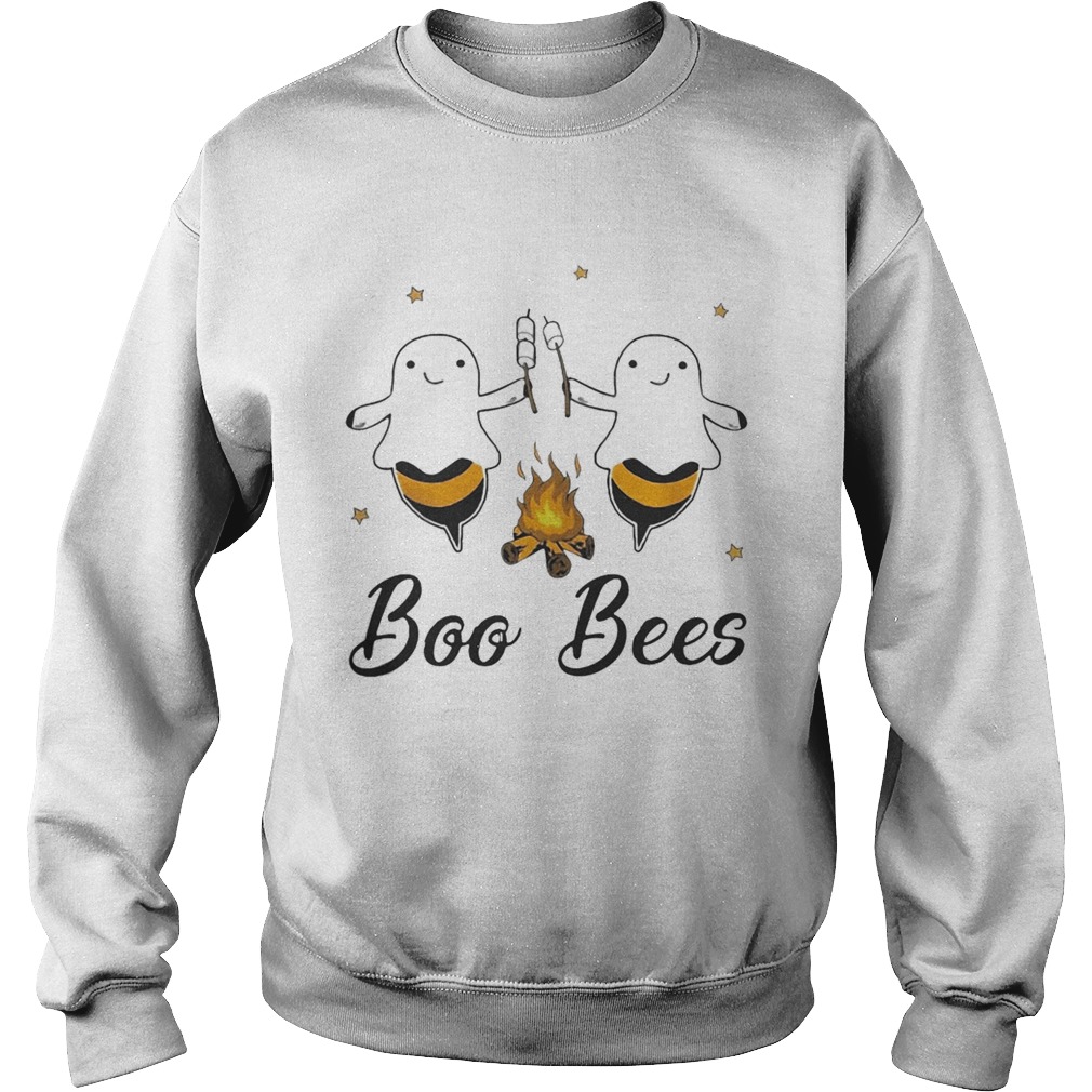 Halloween Camping Fire Ghost Boo Bees Shirt Sweatshirt