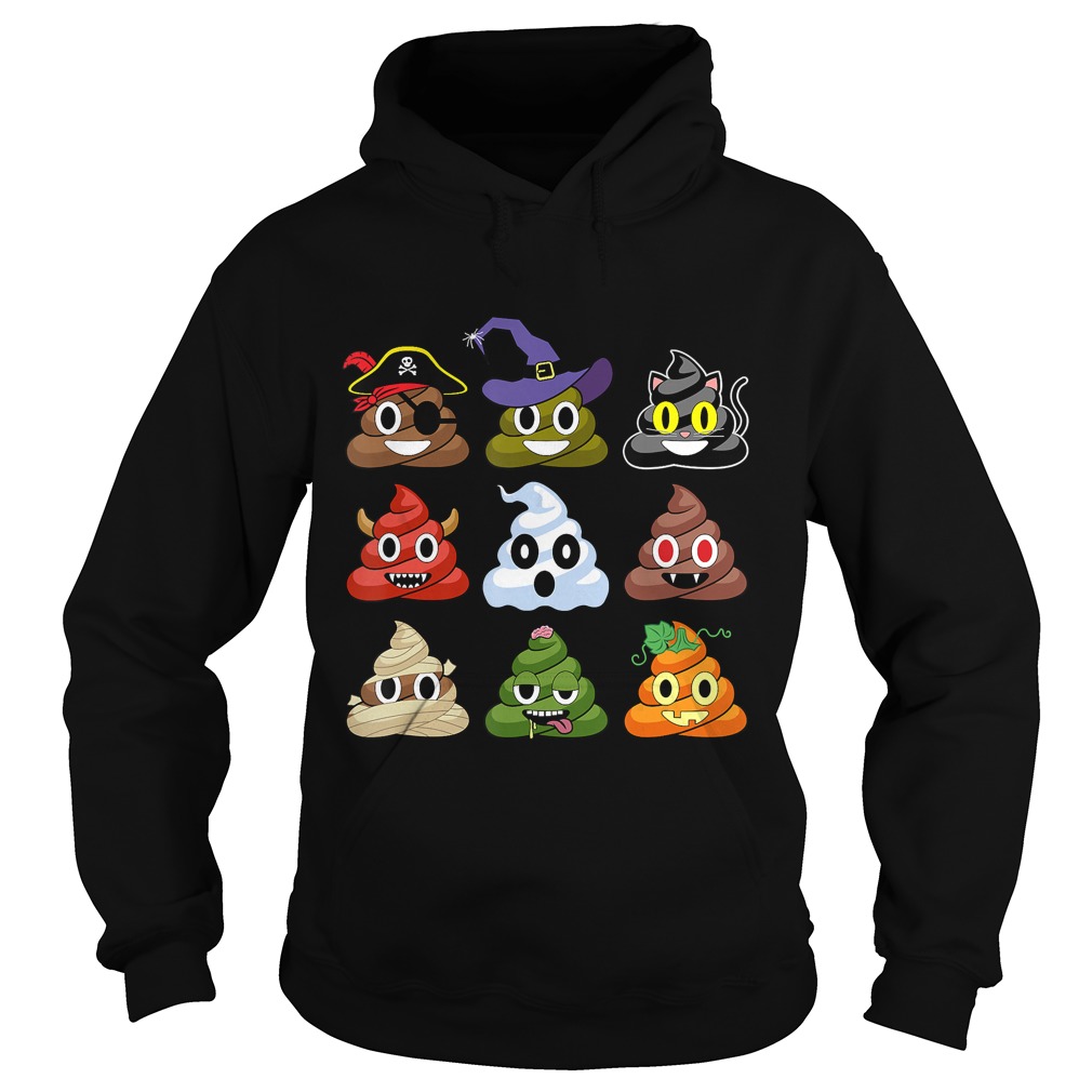 Halloween Poop Emojis Funny Shirt Hoodie