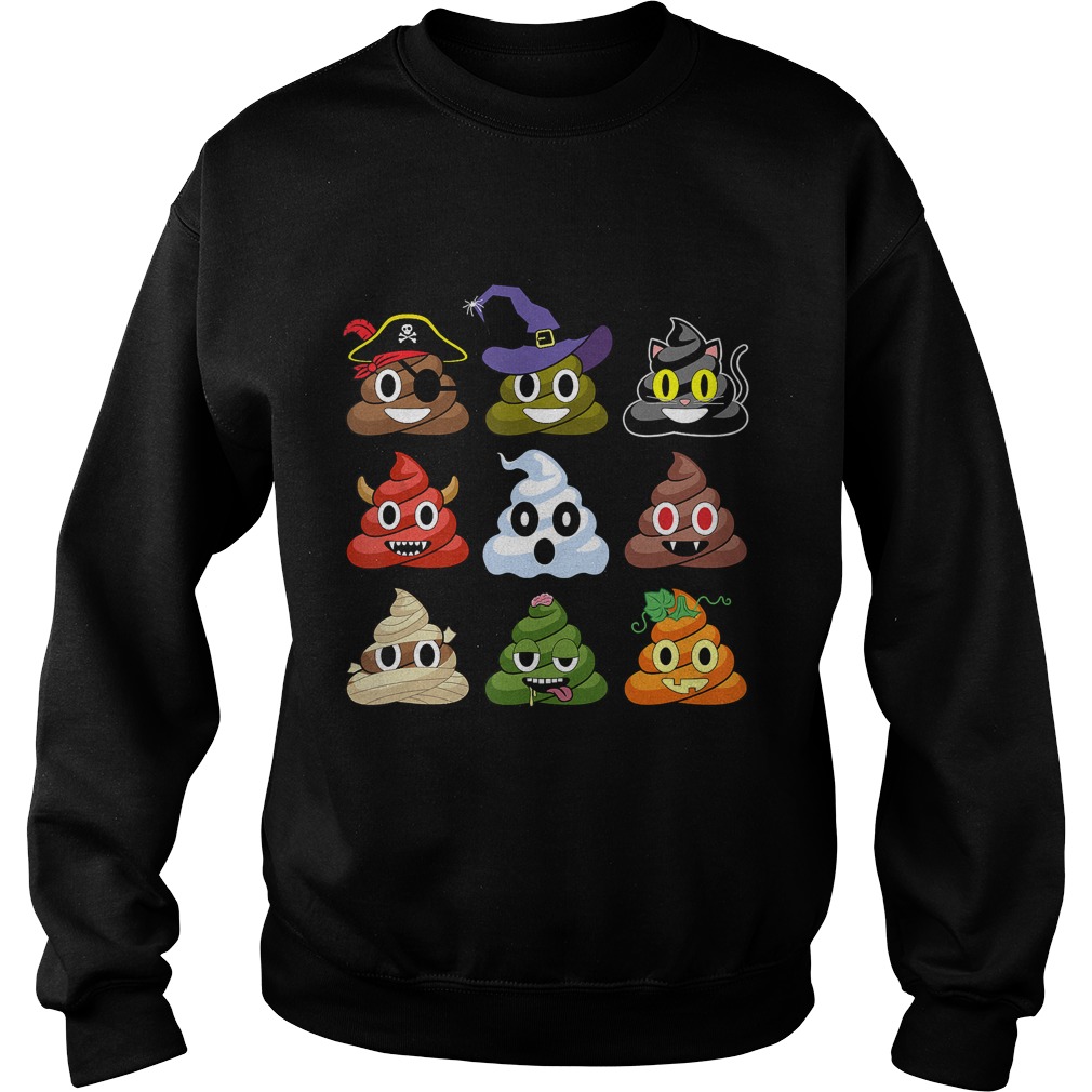 Halloween Poop Emojis Funny Shirt Sweatshirt