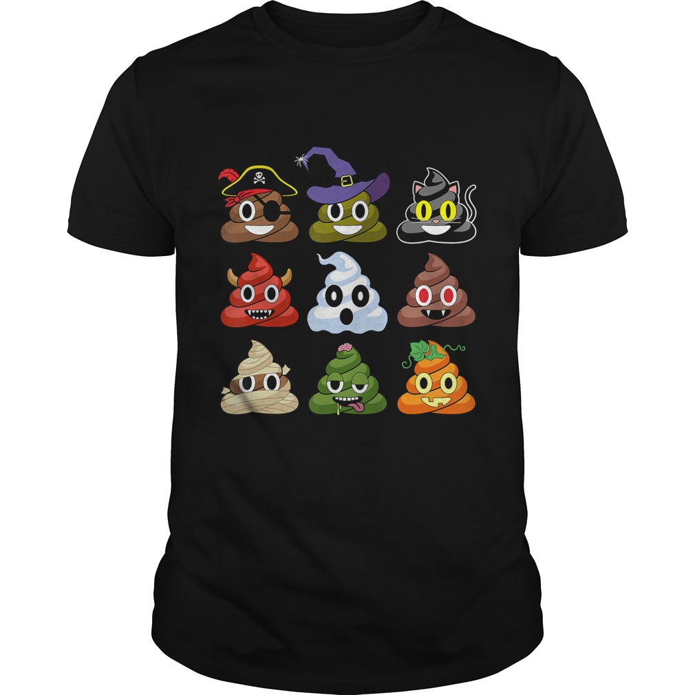 Halloween Poop Emojis Funny Shirt