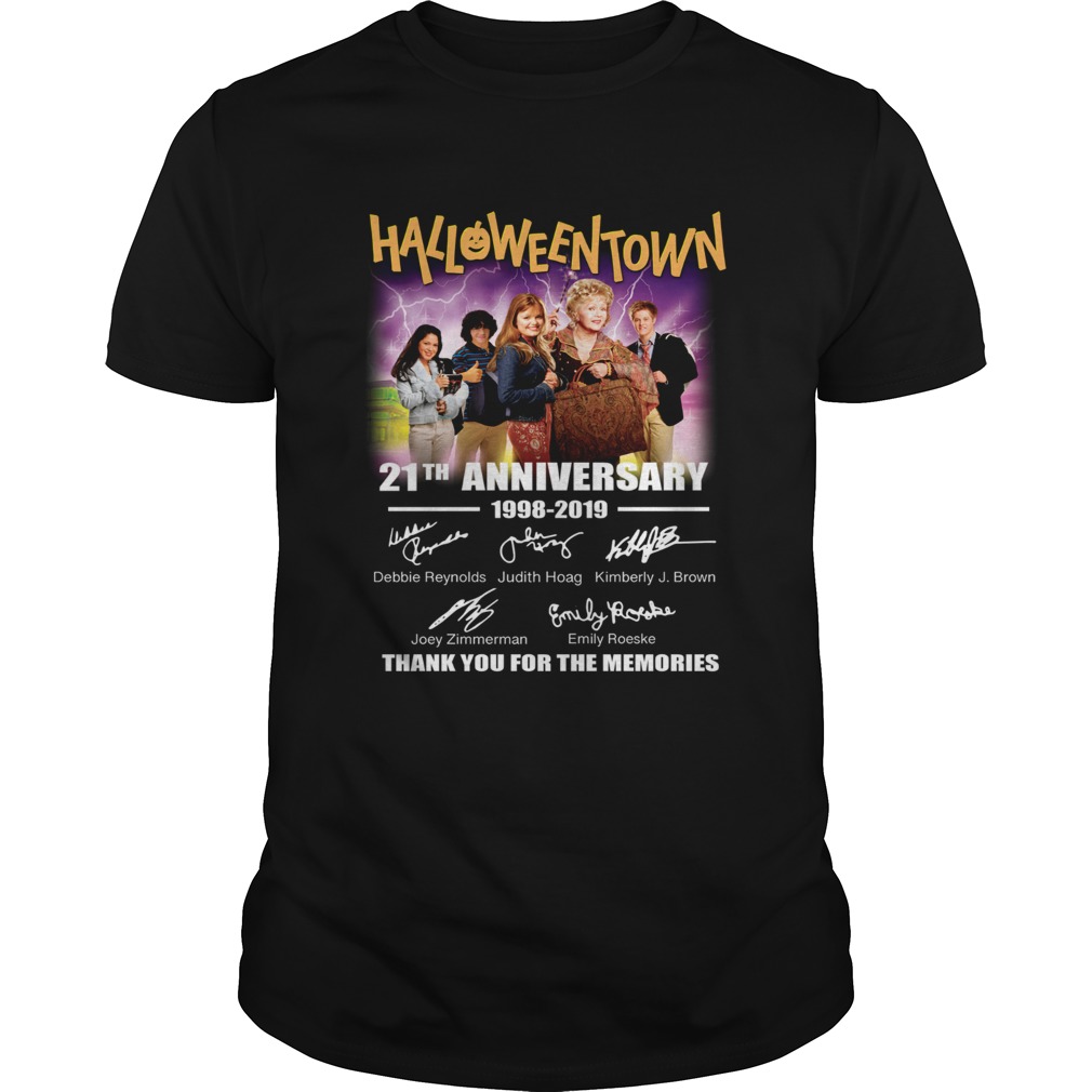 Halloween Town 21th anniversary 1998 2019 thank you for the memories shirt