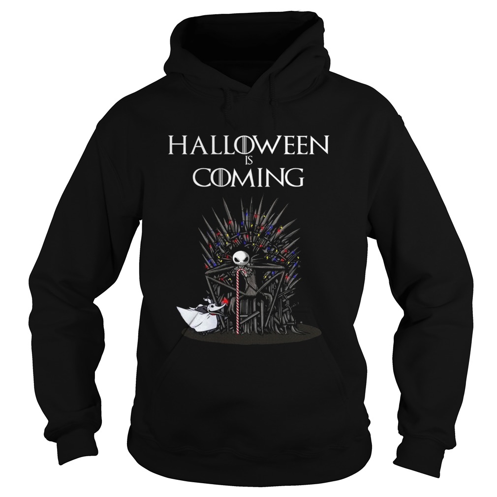 Halloween is coming Jack Skellington Throne Hoodie