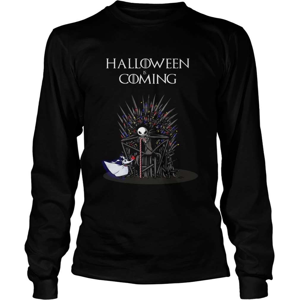 Halloween is coming Jack Skellington iron throne LongSleeve