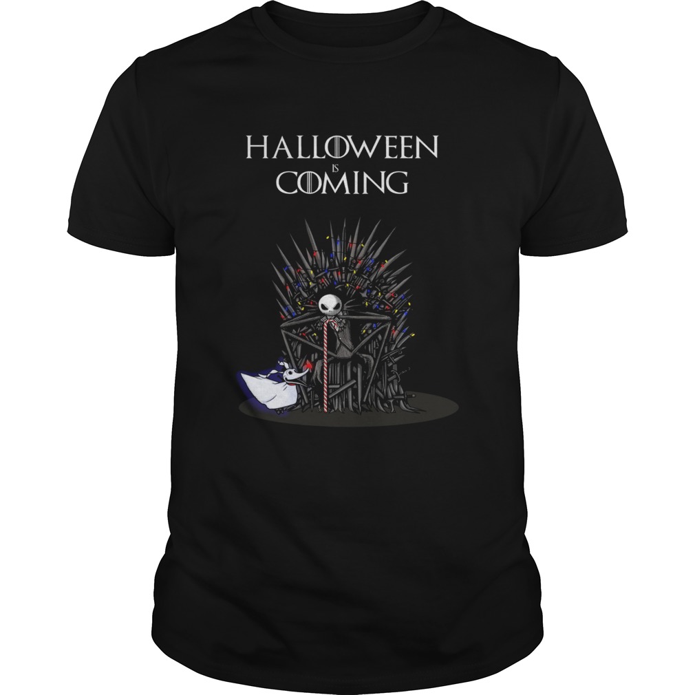 Halloween is coming Jack Skellington iron throne shirt