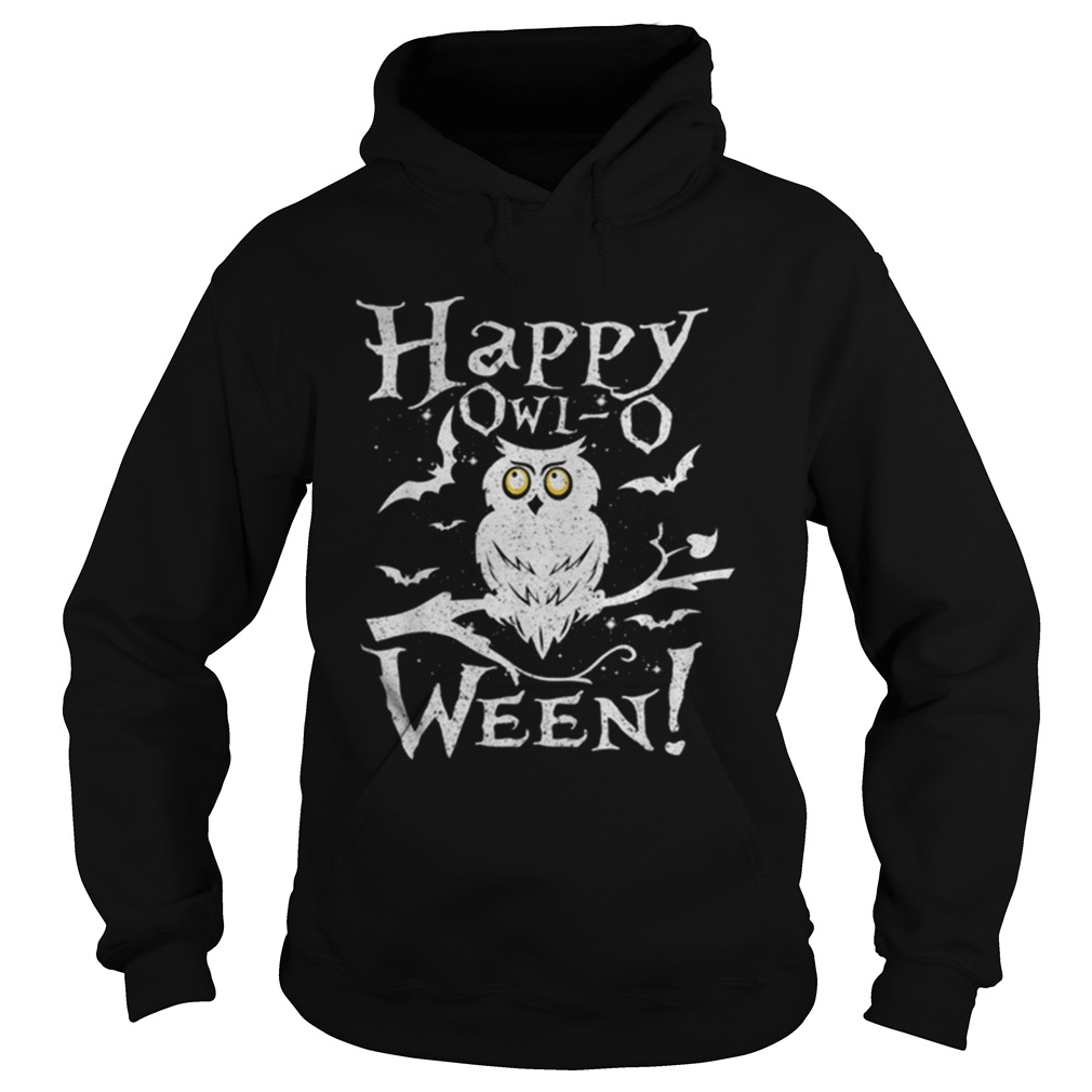 Happy Owlo Ween Funny Owl Halloween Costume Hoodie