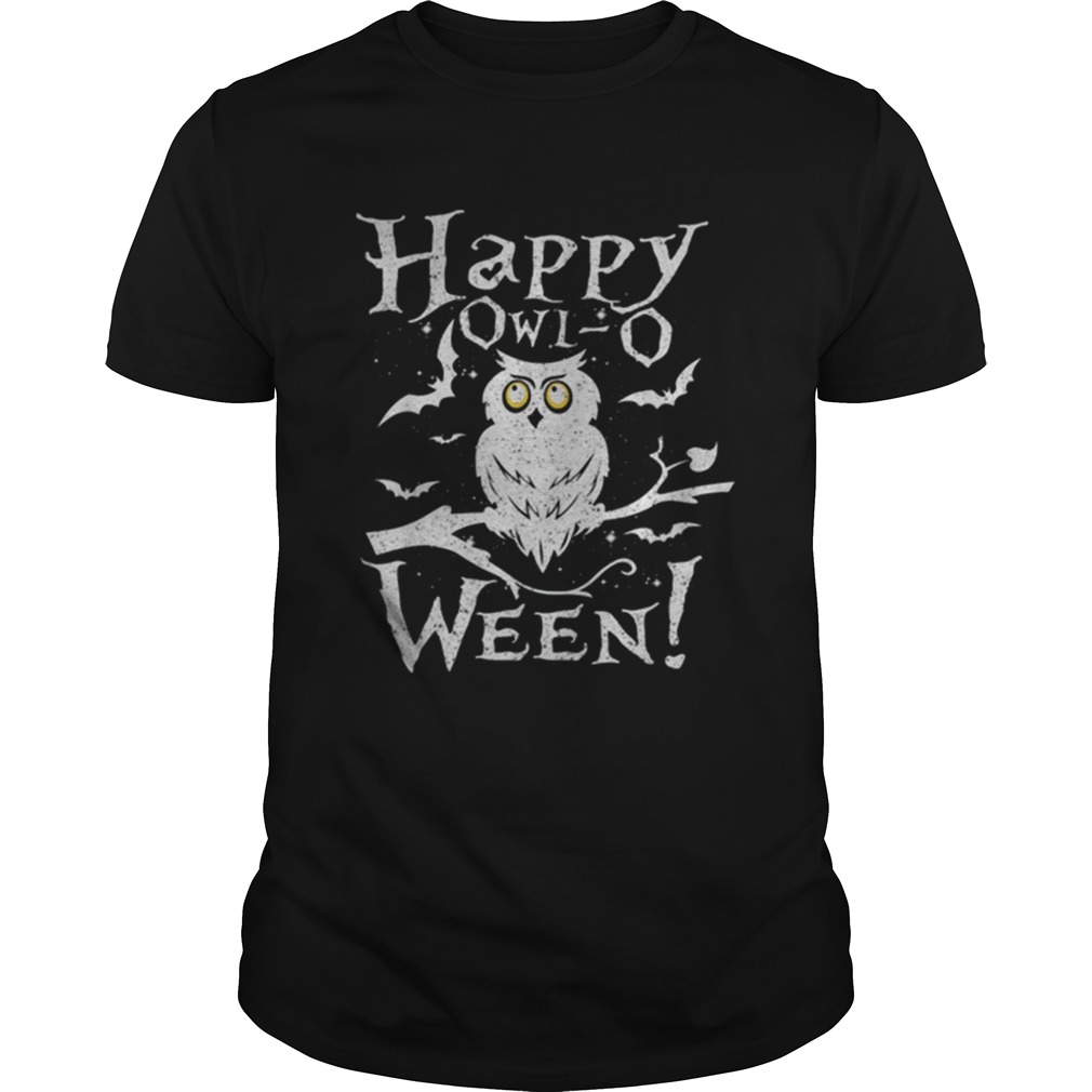 Happy Owlo Ween Funny Owl Halloween Costume shirt