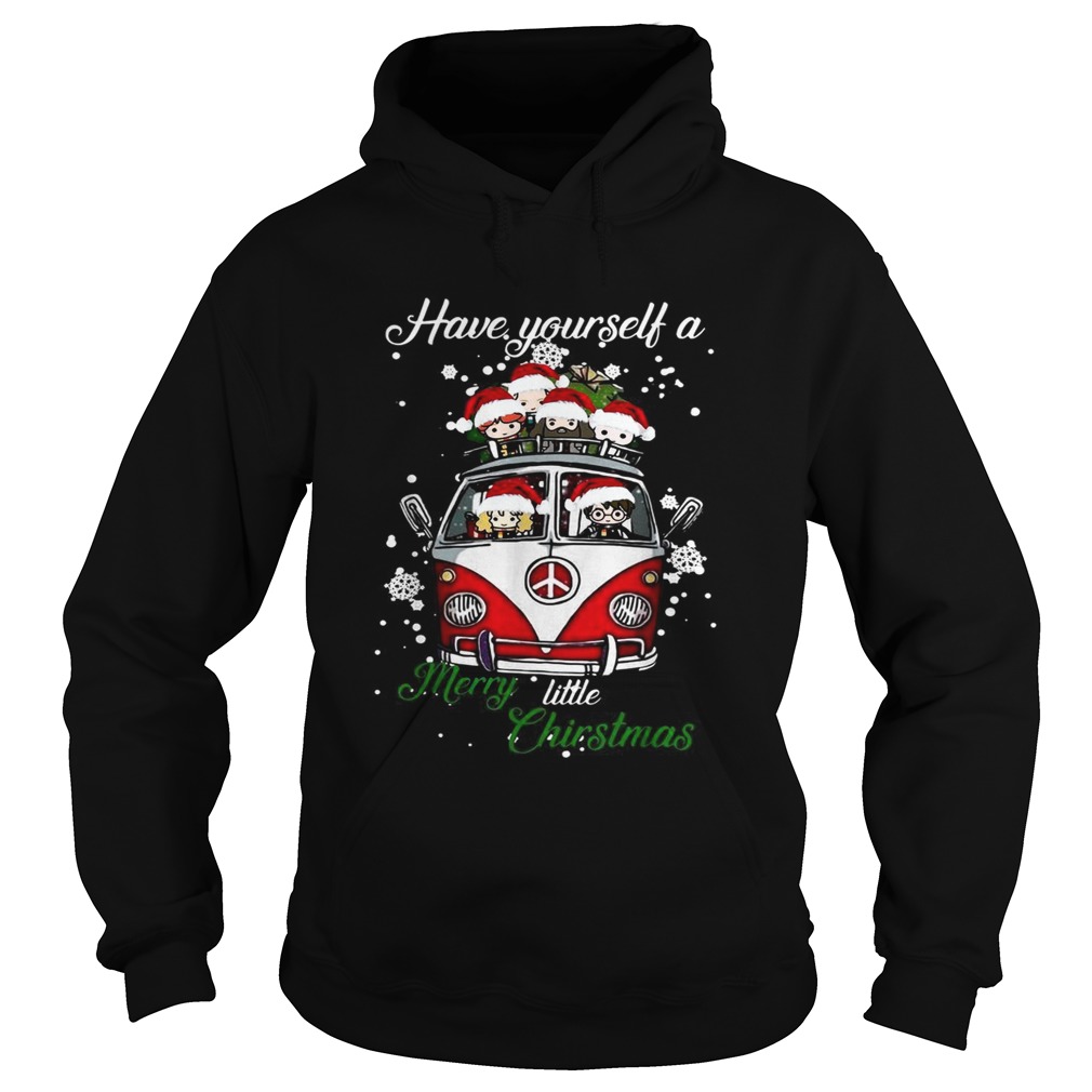 Hippie car Harry Potter Have yourself a Merry little Christmas Hoodie