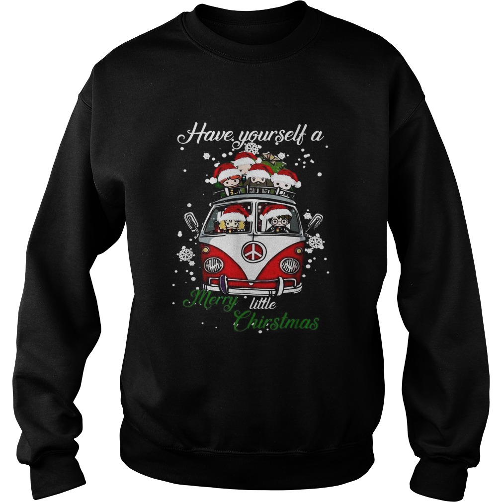 Hippie car Harry Potter Have yourself a Merry little Christmas Sweatshirt