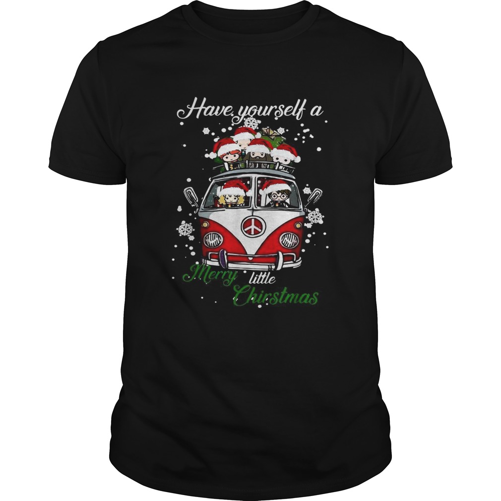 Hippie car Harry Potter Have yourself a Merry little Christmas shirt