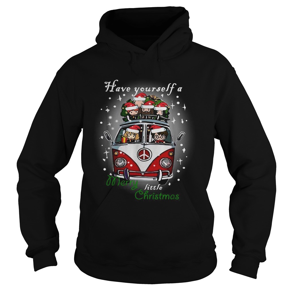 Hippie car Harry Potter have yourself a Merry little Christmas Hoodie