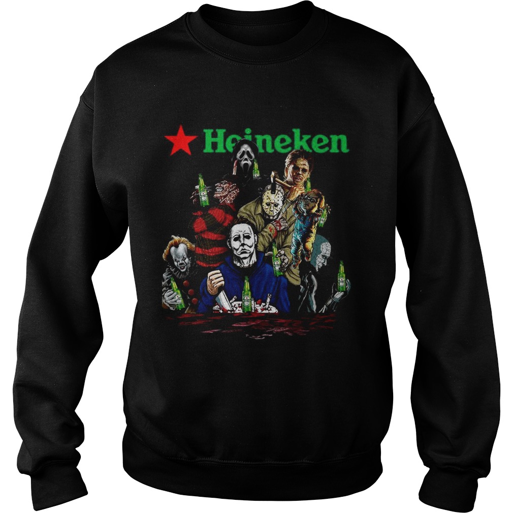Horror character movie drink Heineken beer Sweatshirt