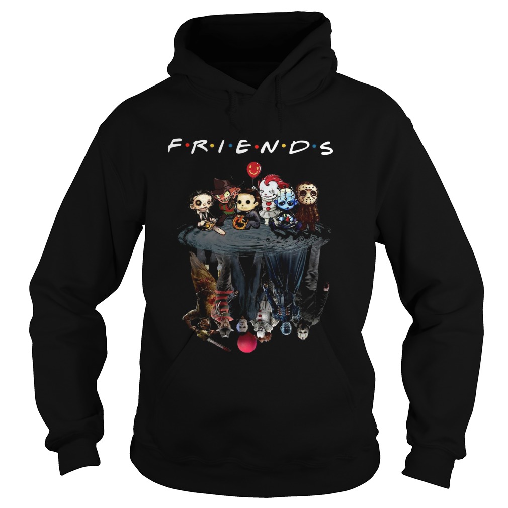 Horror characters movie water mirror reflection friends Hoodie